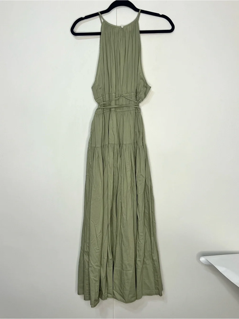 J. Crew Tie Waist Halter Dress